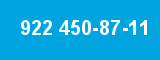 922 450-87-11